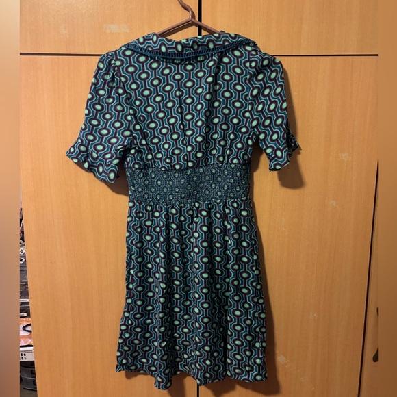 Urban Outfitters Blue Retro Style Patterned Dress - Picture 3 of 7